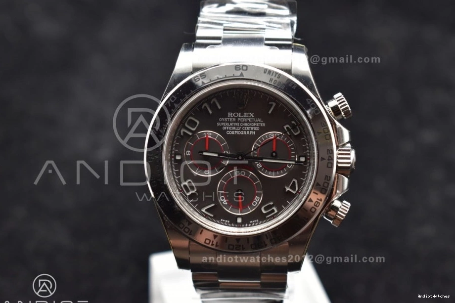 Clean Edition Daytona 742 V Unique SA4130 SS Arabic Bracelet Gray Markers 1:1 on Best Dial 116509 0228